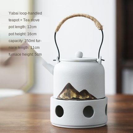 Juego de Té Japonés con Calentador de Cerámica - Image 5