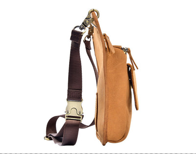 Bolsa Táctica de Cuero Genuino para Hombre - Riñonera Outdoor Ajustable - Image 16