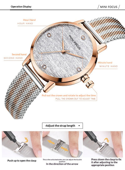 Reloj Silk Dial con Malla de Diamantes - Image 16