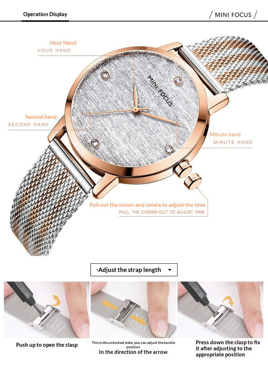 Reloj Silk Dial con Malla de Diamantes - Image 16