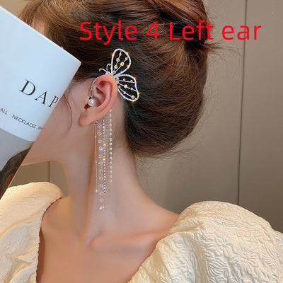 Aretes de Diamante Brillante con Clip Mariposa 2 en 1 - Image 30