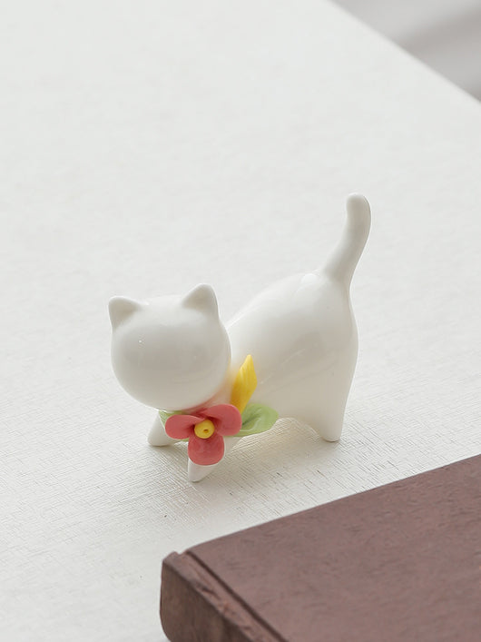 Juego de Ceremonia de Té Felino en Cerámica - Image 21