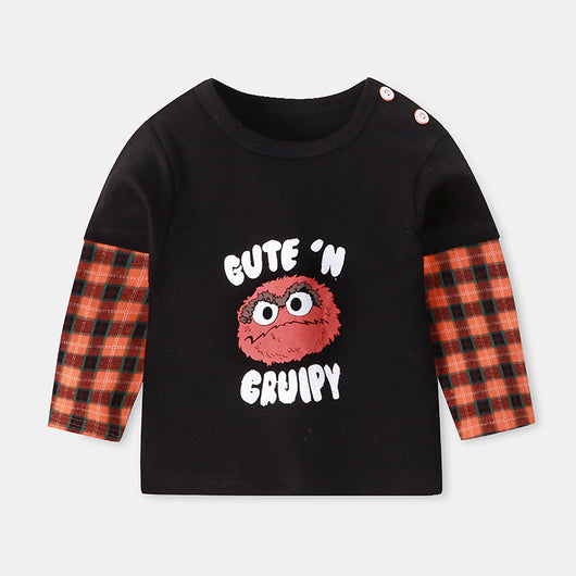 Camiseta de Manga Larga para Niños - Primavera y Otoño