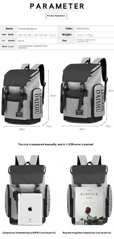 Mochila Universitaria de Gran Capacidad con Compartimento para Laptop - Image 8