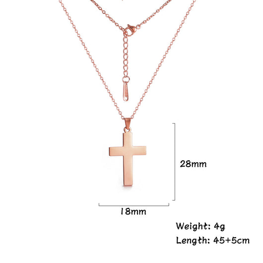 Dije Minimalista de Oro Cruz Elegante para Hombre y Mujer - Image 4