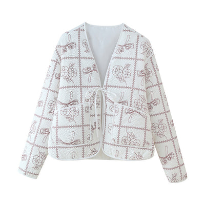 Chaqueta Acolchada con Estampado Retro - Image 26