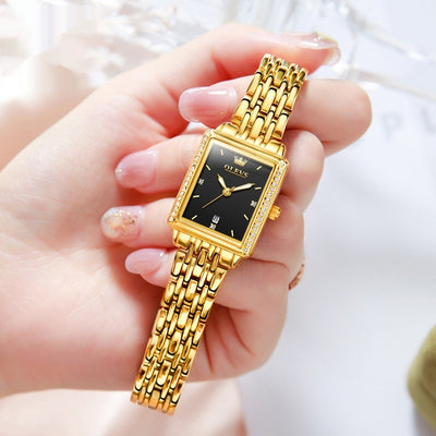Reloj de Cuarzo Elegante Cuadrado Versátil para Mujer - Image 7