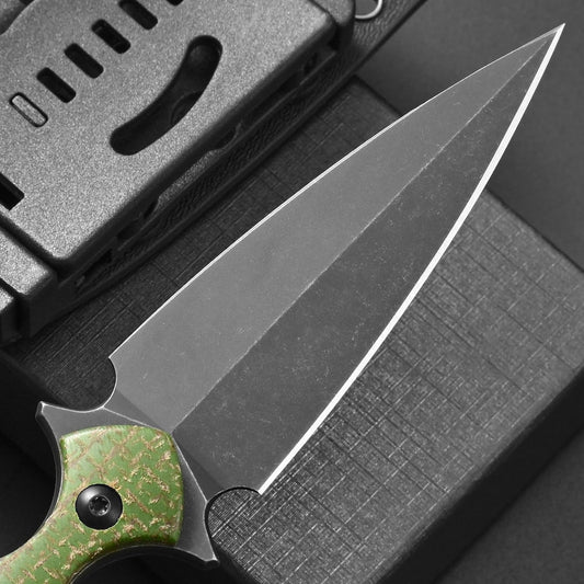 Cuchillo de Supervivencia D2 con Mango G10 para Camping y Aventura