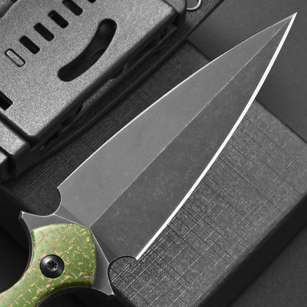 Cuchillo de Supervivencia D2 con Mango G10 para Camping y Aventura