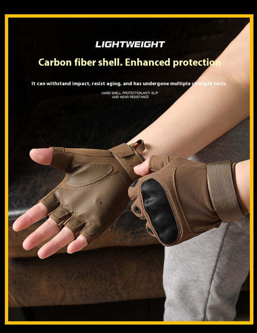 Guantes Tácticos CS de Fibra de Carbono Resistentes al Corte para Combate Profesional - Image 14