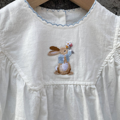Enterizo Veraniego para Bebé Niña con Bordado de Conejo - Image 3