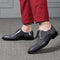 Sapatos Casuais Masculinos de Couro de Peixe Pearl - Cadarço e Salto Baixo