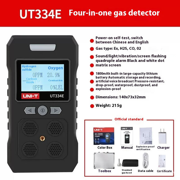 Detector de Gases Multifunción - Alarma de Aire Tóxico y Contaminantes