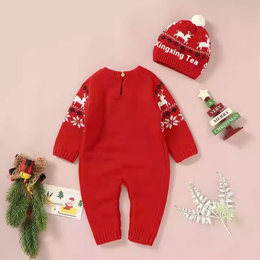 Enterizo Tejido para Bebé Diseño Reno Navideño - Perfecto para Primavera y Otoño - Image 5