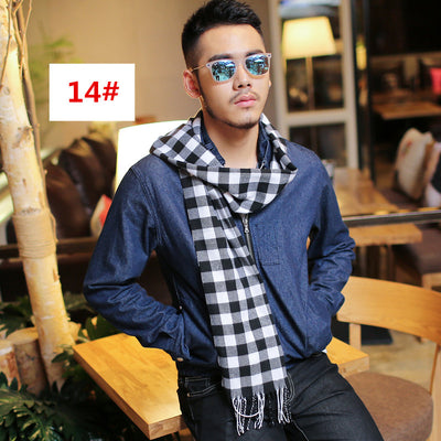 Bufanda Cuadrille Cálida para Hombre - Estilo Casual Versátil - Image 10