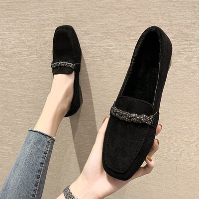Zapatos de Tacón Cuadrado con Strass y Tacón Robusto - Image 12