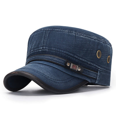Gorra Vintage de Algodón con Detalles en Cuero Desgastado - Image 7