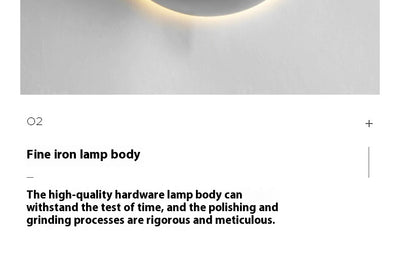 Lámpara Solar de Pared Estilo Nórdico Eclipse para Dormitorio - Image 26