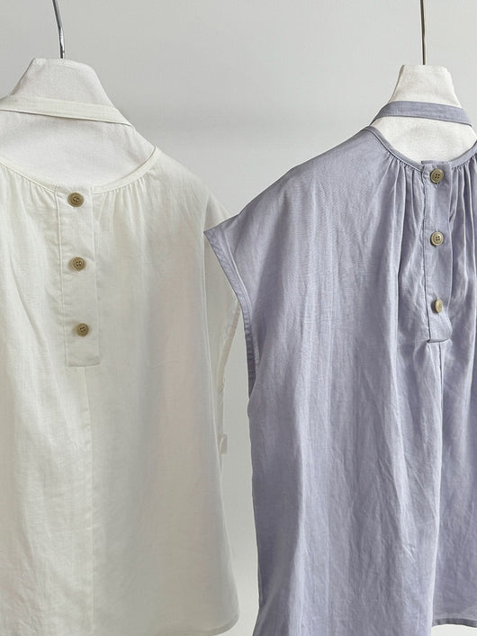 Blusa Tencel Lino Cuello Redondo Ajustada para Mujer - Image 28