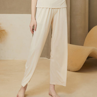 Pantalones Palazzo de Algodón Acetato con Caída Fluida - Image 4