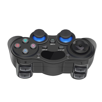 Black wireless gamepad with dual analog joysticks, D-pad, and colorful A, B, X, Y action buttons. - Image 7
