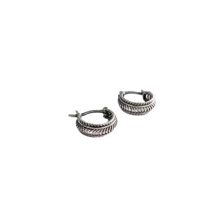 Aretes de Plata Tailandesa S925 Estilo Francés Minimalista Retro - Image 5