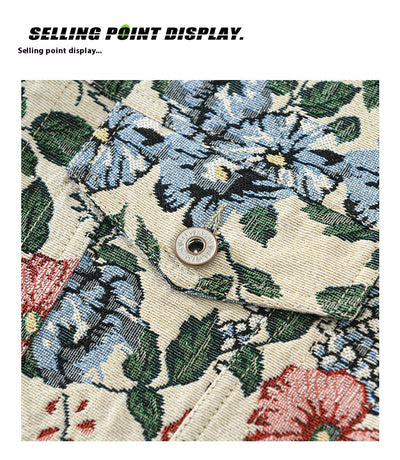 Chaqueta Floral Retro para Hombre - Estilo Vintage Trendy - Image 11