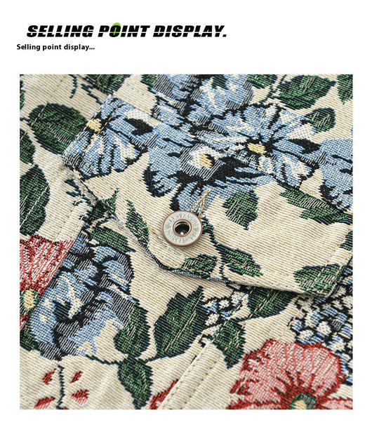 Chaqueta Floral Retro para Hombre - Estilo Vintage Trendy - Image 11