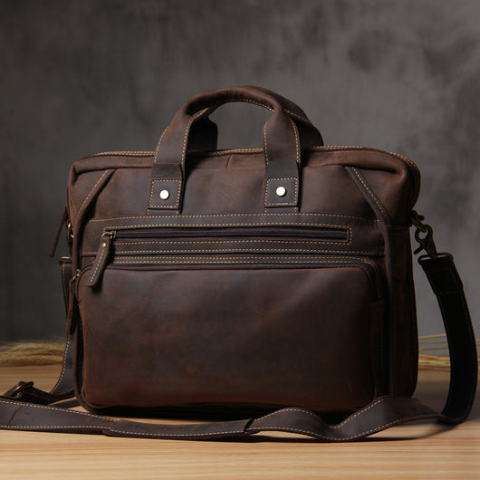 Maletín Crossbody Vintage para Computadora - Estilo Profesional - Image 19