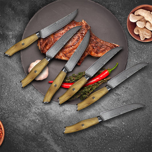 Cuchillo Damasco para Carne Acero Inoxidable Premium - Image 6