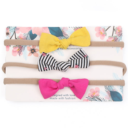 Diadema Elástica sin Costuras con Moño Grande para Bebé - Image 23