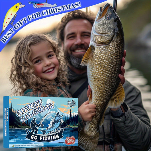 Calendario de Adviento Caja Sorpresa con Anzuelos de Pesca - Regalo Navideño para Pescadores - Image 2
