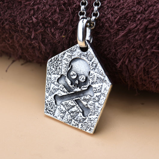 Dije Cabeza de Pirata en Plata Esterlina S925 - Image 3