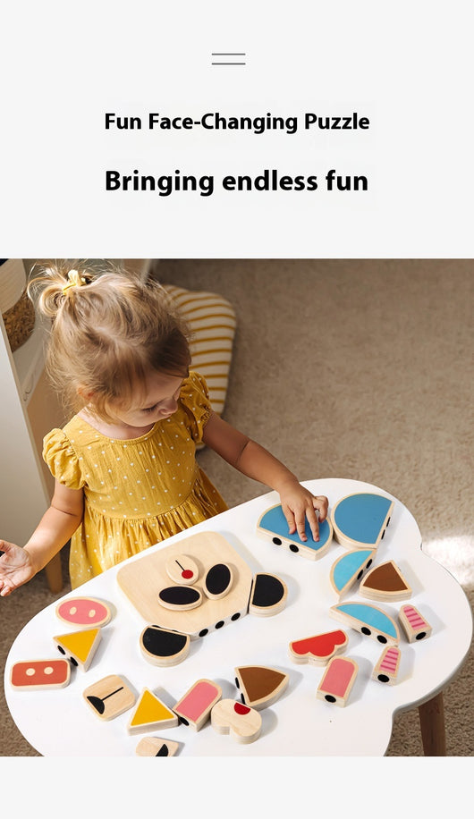 Cubo de Cambio de Caras - Bloques de Construcción Puzzle para Niños - Image 8