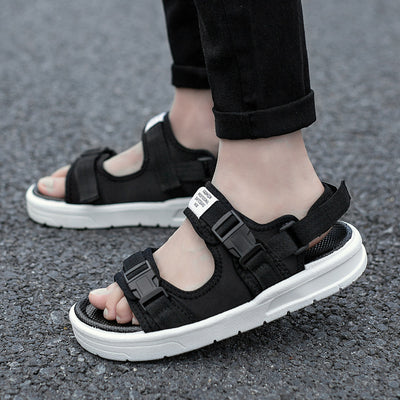 Sandalias Deportivas con Velcro Negro - Comodidad y Estilo - Image 8