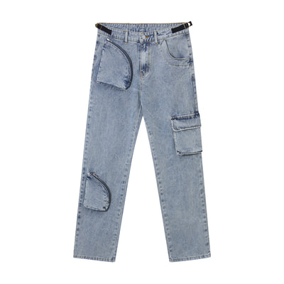 Jeans Casuales Holgados de Corte Recto para Hombre - Image 13