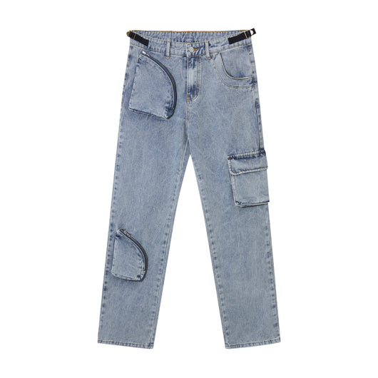 Jeans Casuales Holgados de Corte Recto para Hombre - Image 13