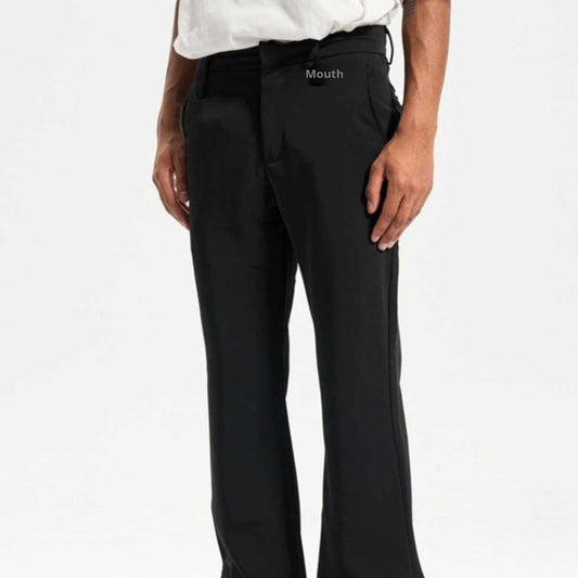Pantalón Slim Flare con Costados Abiertos - Corte Moderno y Versátil