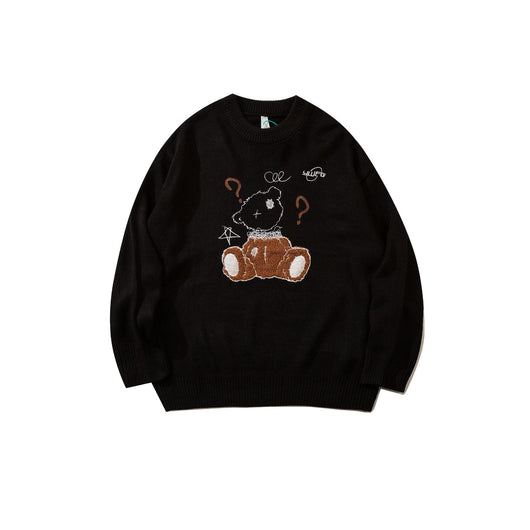 Suéter de Cuello Redondo con Diseño Cartoon Urbano para Hombre - Image 18