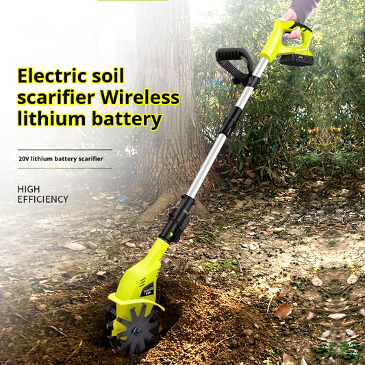 Motoazada Eléctrica Portátil de Litio - Cultivador de Suelo Profesional