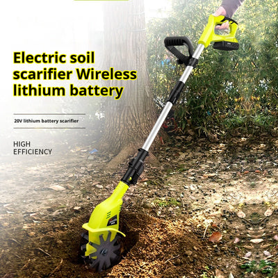Motoazada Eléctrica Portátil de Litio - Cultivador de Suelo Profesional