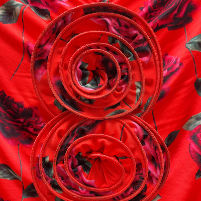 Vestido Mini Plisado con Estampado de Manga Larga - Image 9