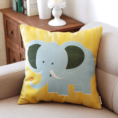 Funda de Almohada Decorativa de Algodón y Lino con Arte - Image 6