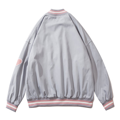 Chaqueta Bomber Vintage con Bordado de Alfabeto High Street - Image 12