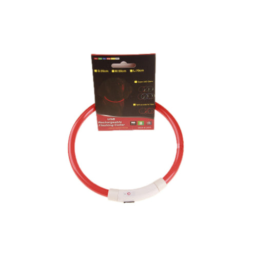 Collar LED Recargable USB para Mascotas - Luz de Seguridad Nocturna para Perros - Image 9