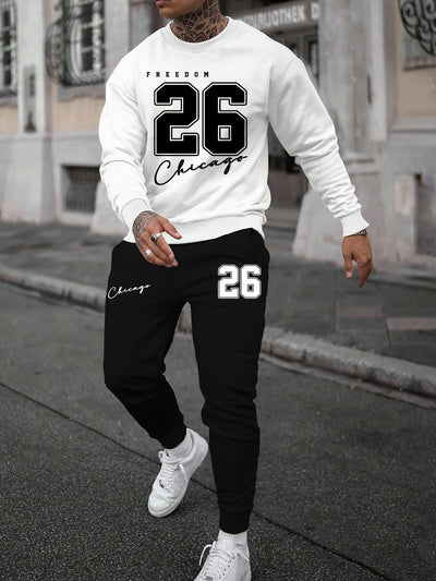 Suéter Deportivo Retro con Estampado Digital para Hombre - Image 28