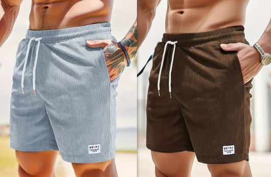 Shorts Deportivos de Cordón Verano Pana Hombre - Image 5
