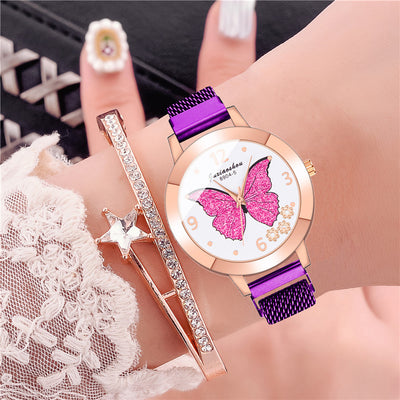 Reloj de Moda para Mujer con Diseño de Mariposas Coloridas - Image 13