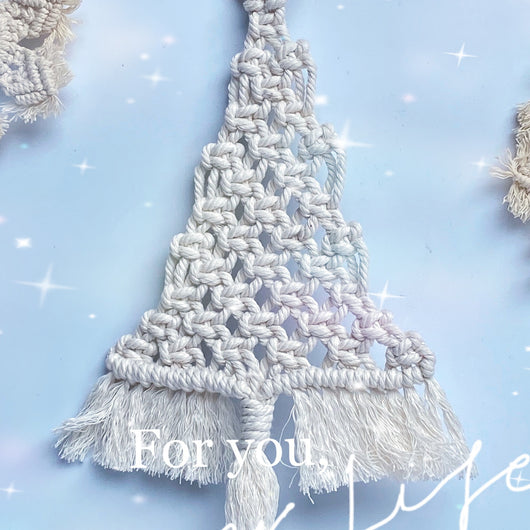 Adorno Navideño Tejido a Mano Estilo Europeo con Cuerda de Algodón y Troncos - Image 2