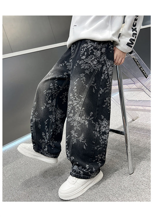Pantalones Jeans Sueltos Estilo Pu Shuai para Niños - Diseño Trendy y Cómodo - Image 16
